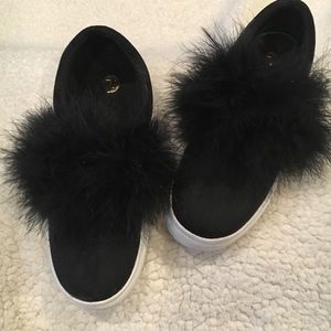 River Island Fuzzy Sneakers